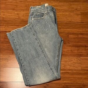 Universal Thread Women's Blue Jeans with Embellishments